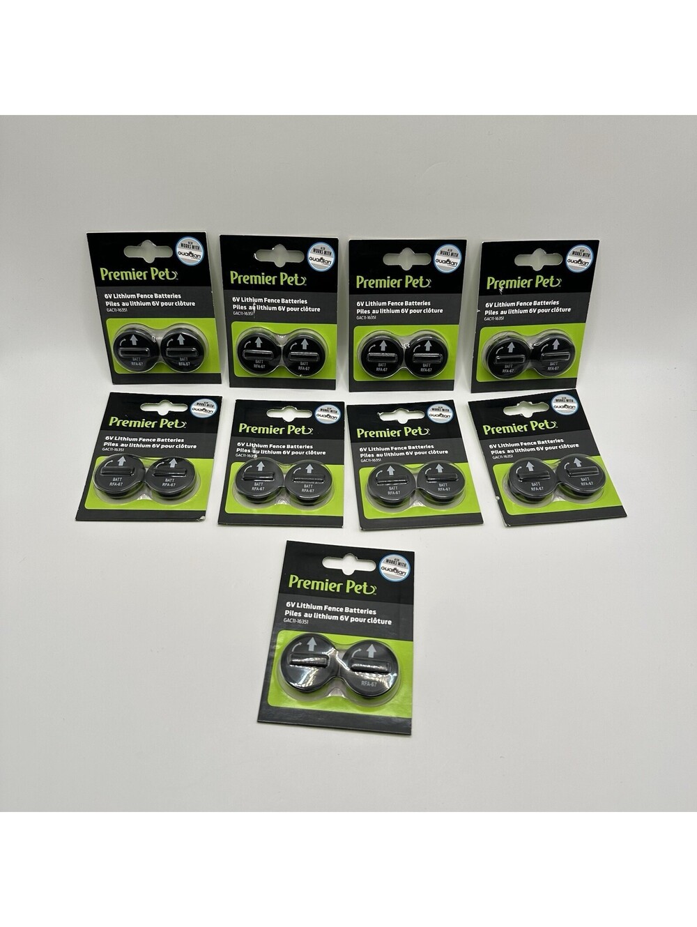 LOT OF 9 Premier Pet 6V Lithium Fence Batteries 2-Pack GAC11-16351 RFA-67
